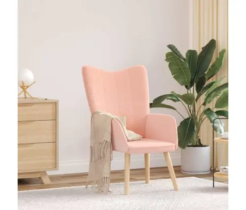 Relaksējošs Krēsls Rozā 62 X 67 X 95.5 Cm Audums Vidaxl