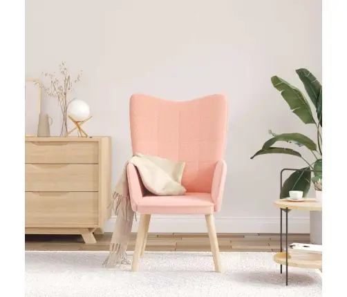 Relaksējošs Krēsls Rozā 62 X 67 X 95.5 Cm Audums Vidaxl