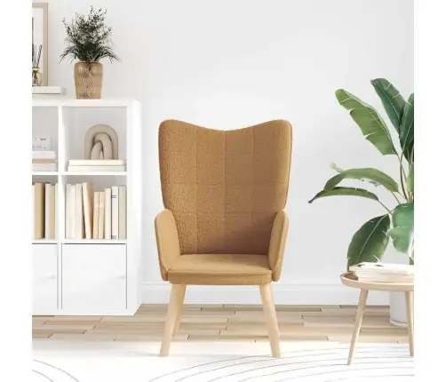 Relaksējošs Krēsls Bēša 62 X 67 X 95.5 Cm Audums Vidaxl