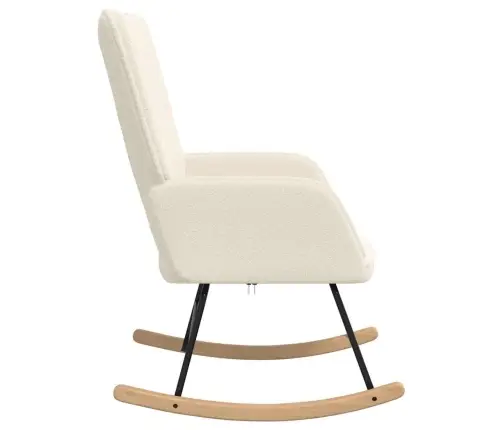 Supamasis Krėslas Kreminė Šerpos Audinys