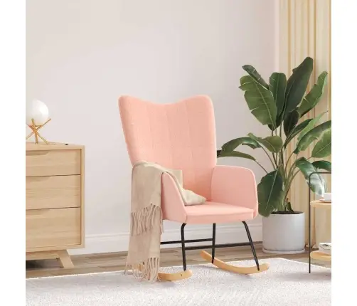 Relaksējoša Krēsls Rozā Vilnas Līdzīgs Audums Vidaxl Relaksējoša Krēsls Rozā Vilnas Līdzīgs Audums Vidaxl