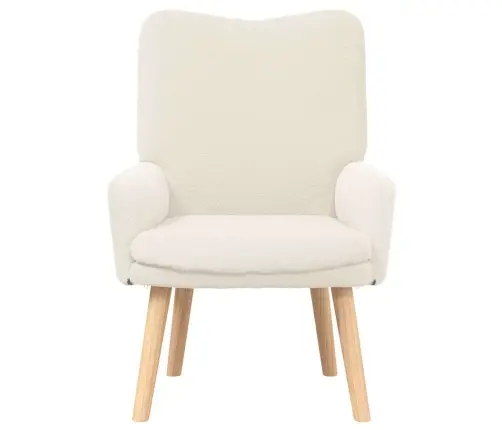 Relaksācijas Krēsls Krēmkrāsas Kaurīgā Vilnas Auduma Vidaxl Relaksācijas Krēsls Krēmkrāsas Kaurīgā Vilnas Auduma Vidaxl