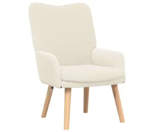 Relaksācijas Krēsls Krēmkrāsas Kaurīgā Vilnas Auduma Vidaxl Relaksācijas Krēsls Krēmkrāsas Kaurīgā Vilnas Auduma Vidaxl