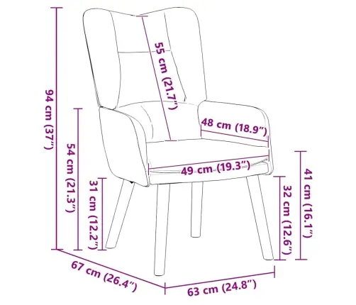 Atpūtas Krēsls Gaiši Pelēks Zīda Vidaxl