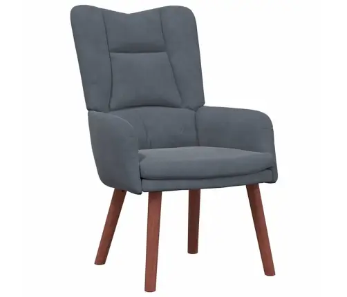 Relaksējošs Krēsls Tumši Pelēks Samts Vidaxl