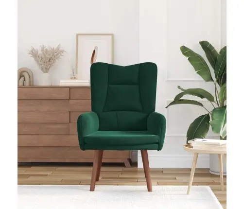 Tugitool Tume Rohelise 63 X 67 X 94 Cm Samet