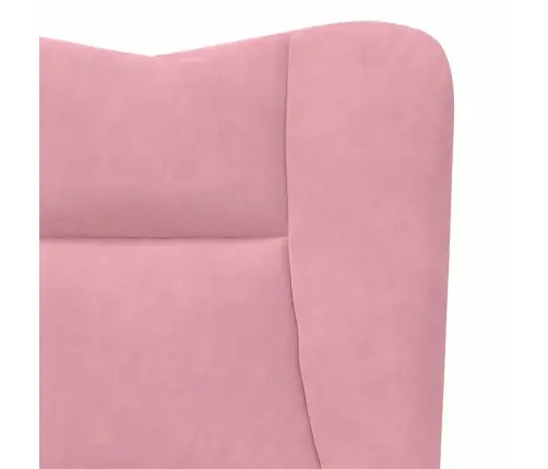 Atpūtas Krēsls Rozā 63 X 67 X 94 Cm Samts Vidaxl