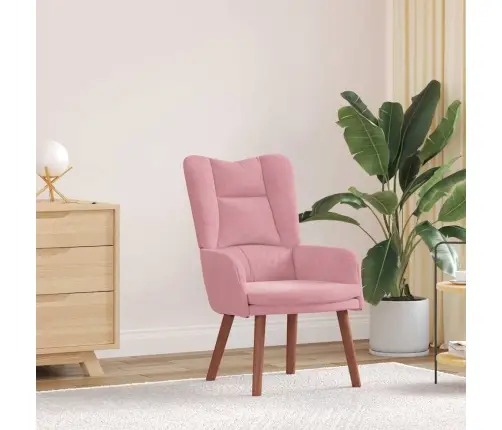 Atpūtas Krēsls Rozā 63 X 67 X 94 Cm Samts Vidaxl