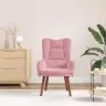 Atpūtas Krēsls Rozā 63 X 67 X 94 Cm Samts Vidaxl