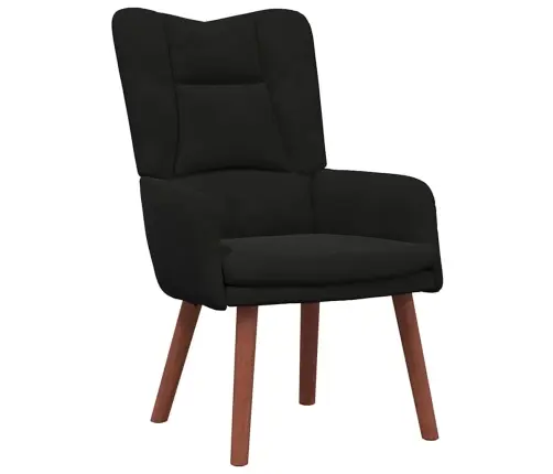 Relaksējošais Krēsls Melna Samta Vidaxl