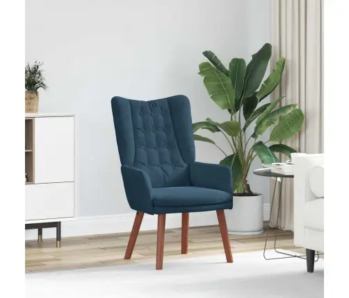 Krėslas Mėlyna 63 X 67 X 94 Cm Aksomas