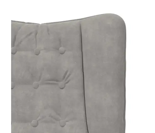 Atpūtas Krēsls Gaiši Pelēks Šinils Vidaxl