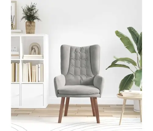 Atpūtas Krēsls Gaiši Pelēks Šinils Vidaxl