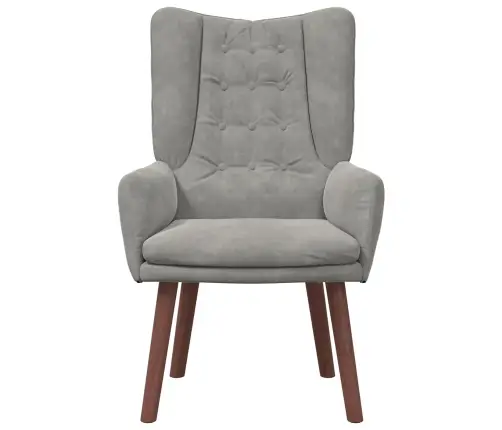 Atpūtas Krēsls Gaiši Pelēks Šinils Vidaxl