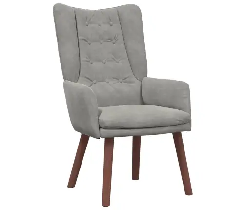 Atpūtas Krēsls Gaiši Pelēks Šinils Vidaxl