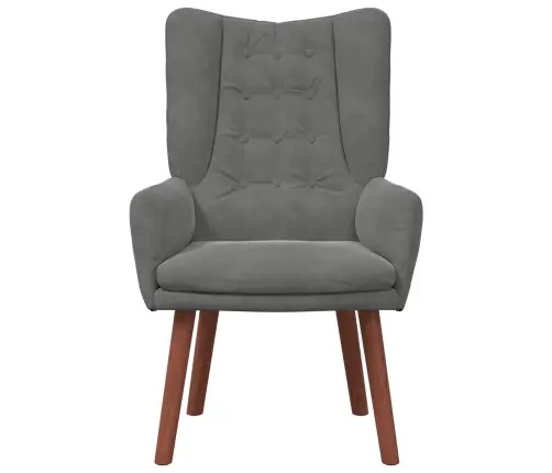 Krėslas Tamsiai Pilka 63 X 67 X 94 Cm Aksomas