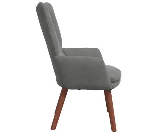 Krėslas Tamsiai Pilka 63 X 67 X 94 Cm Aksomas