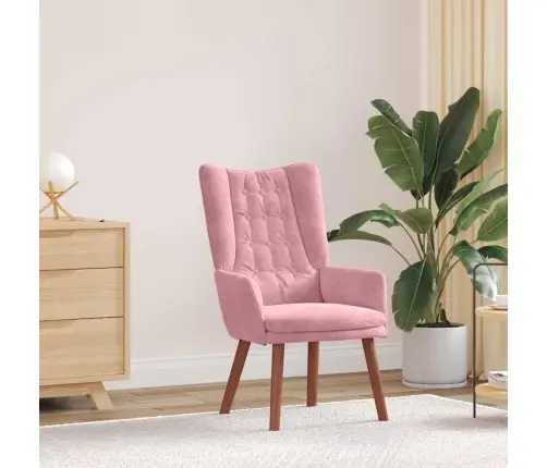 Lõõgastav Iste Roosa 63 X 67 X 94 Cm Samet