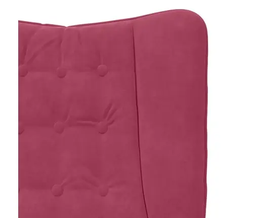 Relaksējošs Krēsls Vīna Sarkanā Samta Vidaxl