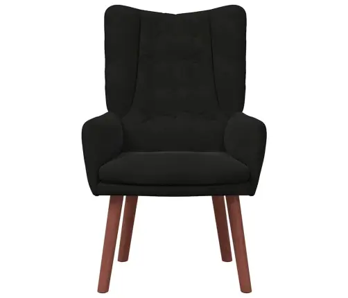 Atpūtas Krēsls Melna Samta Vidaxl Atpūtas Krēsls Melna Samta Vidaxl