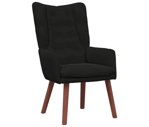 Atpūtas Krēsls Melna Samta Vidaxl Atpūtas Krēsls Melna Samta Vidaxl