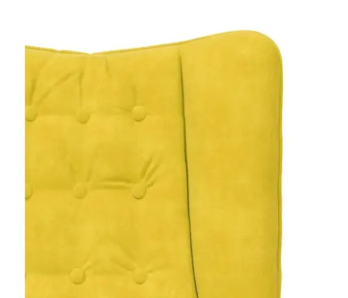 Lõõgastav Iste Kollane 63 X 67 X 94 Cm Samet Lõõgastav Iste Kollane 63 X 67 X 94 Cm Samet