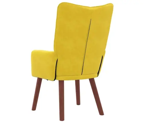 Lõõgastav Iste Kollane 63 X 67 X 94 Cm Samet Lõõgastav Iste Kollane 63 X 67 X 94 Cm Samet