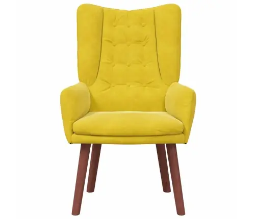 Lõõgastav Iste Kollane 63 X 67 X 94 Cm Samet Lõõgastav Iste Kollane 63 X 67 X 94 Cm Samet