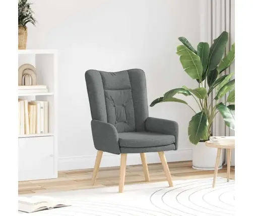 Relaksējošs Krēsls Tumši Pelēka Auduma Vidaxl Relaksējošs Krēsls Tumši Pelēka Auduma Vidaxl