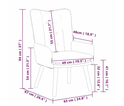 Relaksējošs Krēsls Tumši Pelēka Auduma Vidaxl Relaksējošs Krēsls Tumši Pelēka Auduma Vidaxl
