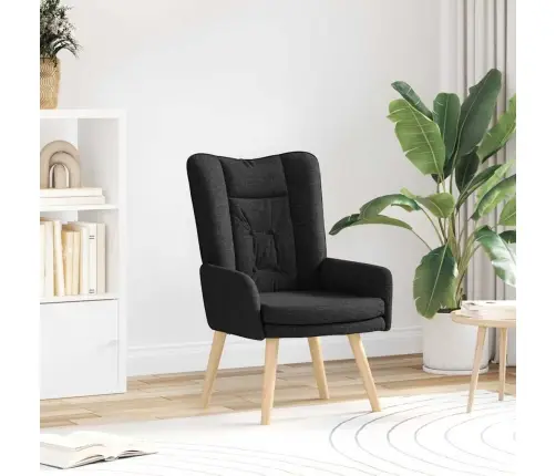 Atpūtas Krēsls Melna Auduma Vidaxl