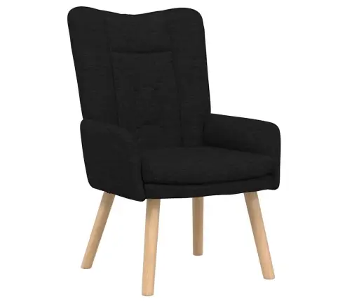 Atpūtas Krēsls Melna Auduma Vidaxl