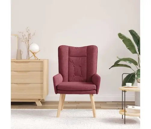 Atsipalaidavimo Kėdė Vyno Raudonumo 63 X 67 X 94 Cm Audinys