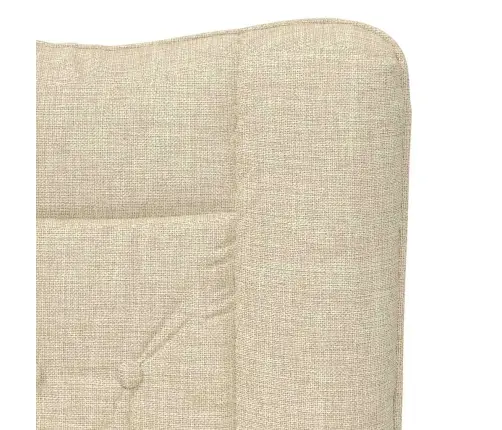 Atpūtas Krēsls Krēmkrāsas Audums Vidaxl Atpūtas Krēsls Krēmkrāsas Audums Vidaxl