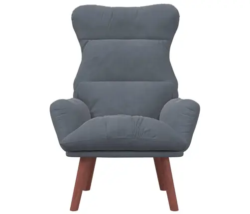 Relaksējošs Krēsls Tumši Pelēka Samta Vidaxl