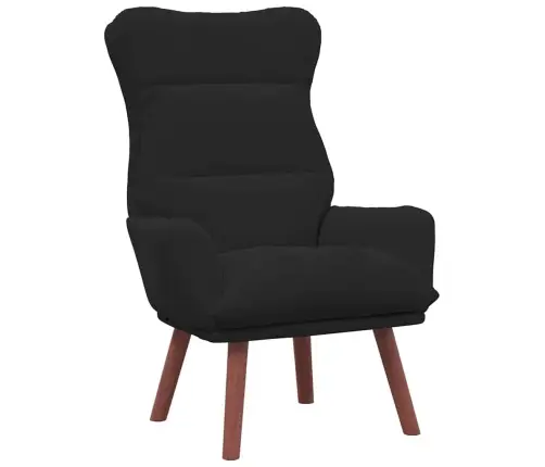 Atpūtas Krēsls Melna Samta Vidaxl