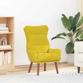 Lõõgastav Iste Kollane 69 X 74 X 93 Cm Samet