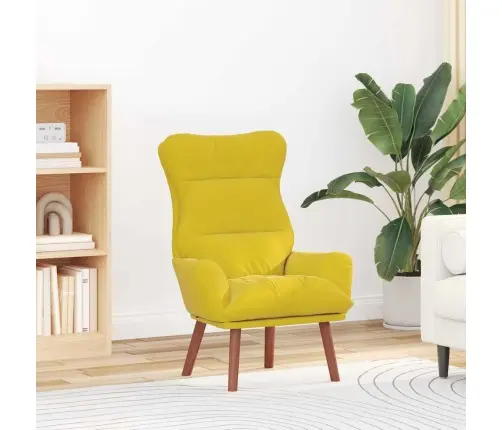 Lõõgastav Iste Kollane 69 X 74 X 93 Cm Samet