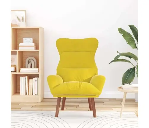 Lõõgastav Iste Kollane 69 X 74 X 93 Cm Samet