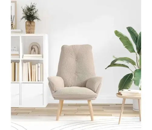 Atpūtas Krēsls Gaiši Pelēks, Vilnas-Sajūta Audums Vidaxl