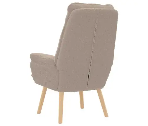 Atpūtas Krēsls Gaiši Pelēks, Vilnas-Sajūta Audums Vidaxl