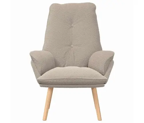 Atpūtas Krēsls Gaiši Pelēks, Vilnas-Sajūta Audums Vidaxl