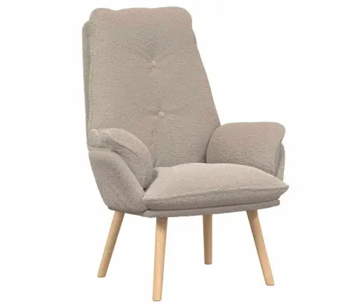 Atpūtas Krēsls Gaiši Pelēks, Vilnas-Sajūta Audums Vidaxl