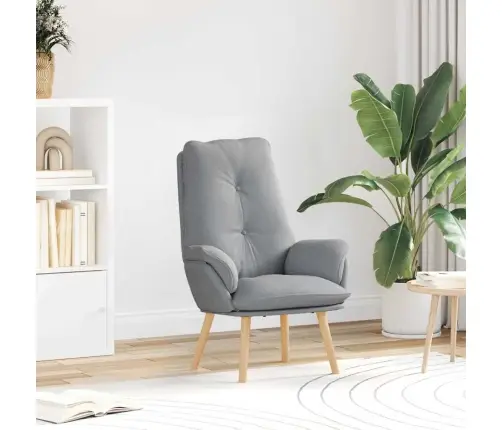 Relaksējošs Krēsls Gaiši Pelēka Auduma Vidaxl