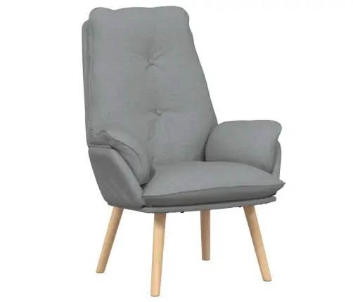 Relaksējošs Krēsls Gaiši Pelēka Auduma Vidaxl