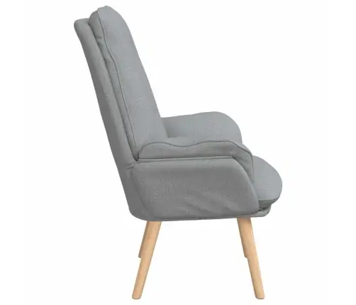 Relaksējošs Krēsls Gaiši Pelēka Auduma Vidaxl