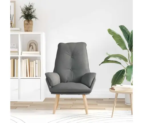 Relaksējošs Krēsls Tumši Pelēks Audums Vidaxl