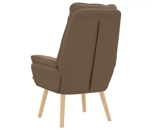 Atzveltnes Krēsls Brūns Audums Vidaxl