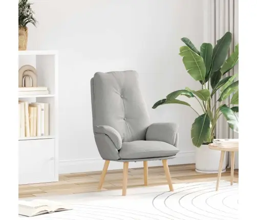 Atpūtas Krēsls Mākonīga Pelēka Auduma Vidaxl