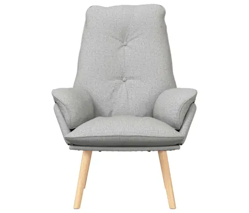 Atpūtas Krēsls Mākonīga Pelēka Auduma Vidaxl